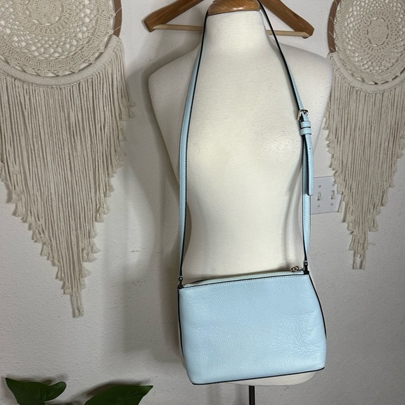 Kate spade light baby blue crossbody bag purse - Picture 2 of 14